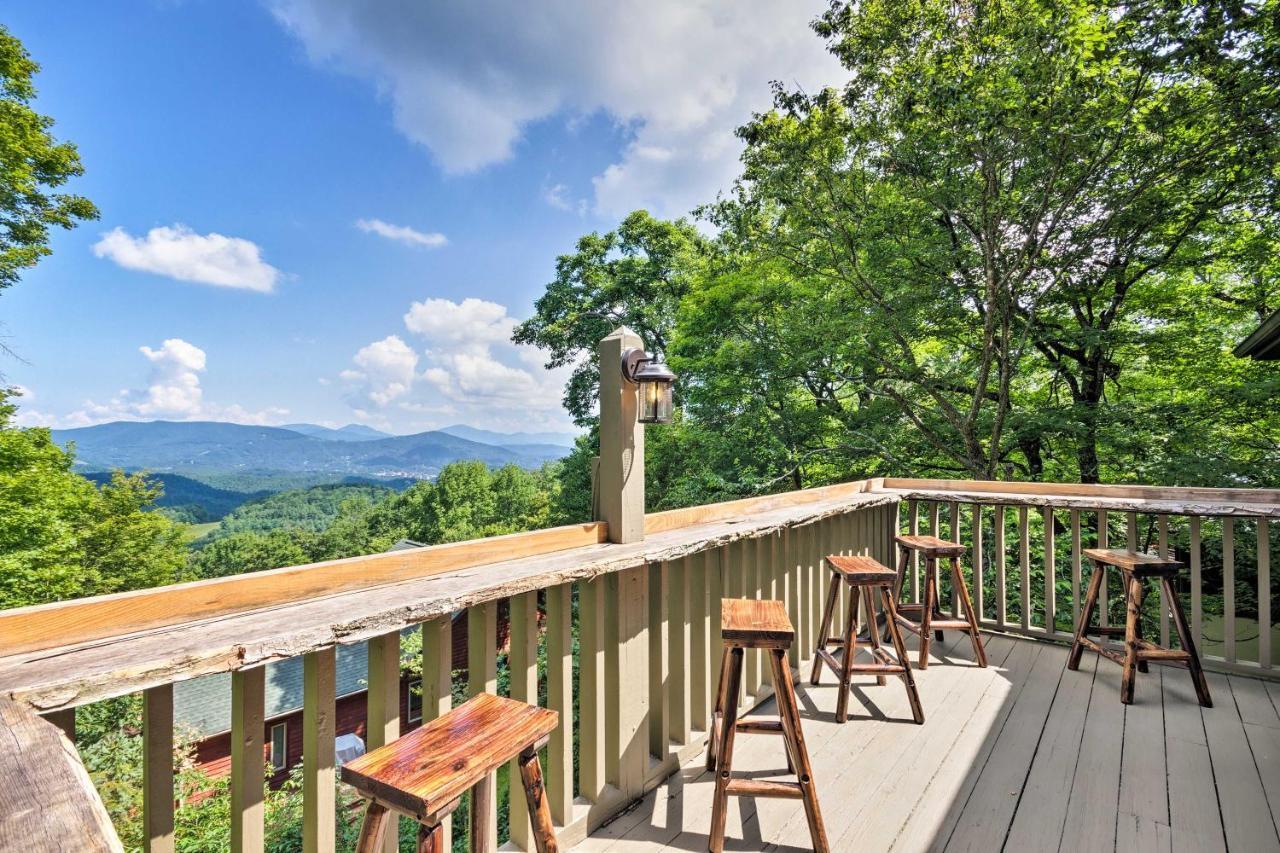 Cabin With Hot Tub And Mountain Views Less Than 5 Mi To Boone Blowing Rock Exterior photo